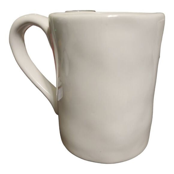 Pier 1 "PEACE" Stoneware Coffee Mug, 4.5 inchess tall - Picture 2 of 5